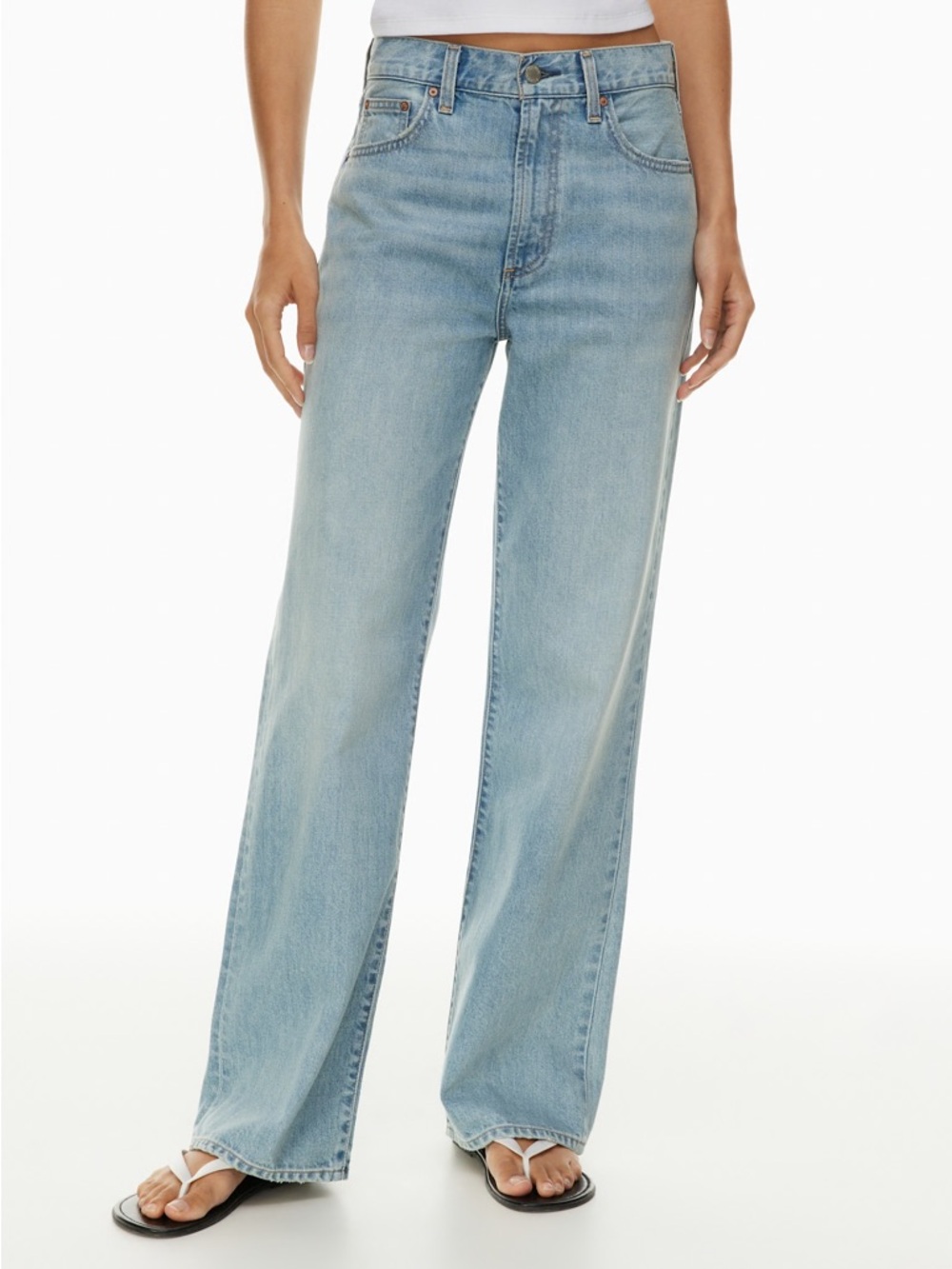 Denim Forum Light Blue Wide Leg Jeans